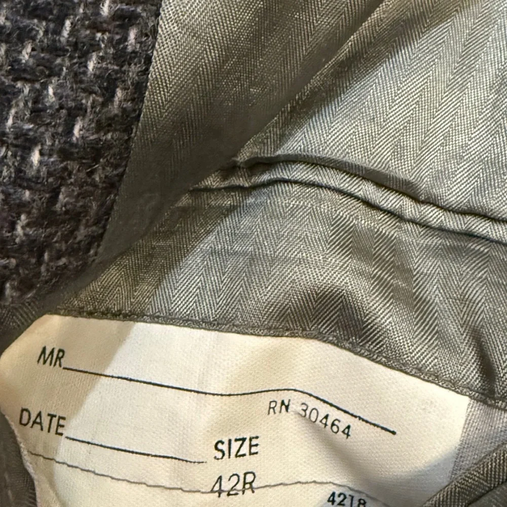 Gentry 100% Wool Blazer 42R | Tailored in USA‎ Gray Tweed